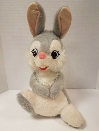 Walt Disney Thumper Vintage Plush Character From Bambi Stuffed Toy Bunny Rabbit