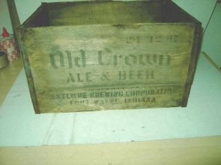 Vintage Centlivre Brewery Old Crown Ale,  Beer Wood Case
