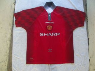 Manchester United 1996 1998 Home Shirt Umbro Sharp Classic Vintage Size (xl)