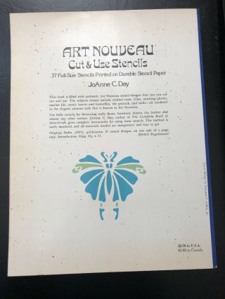Vintage Art Nouveau Stencil Book 2