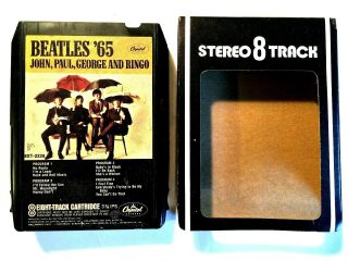 The Beatles 65 Vintage 8 Track Tape Capitol 8xt 2228 Label Variation Black Shell