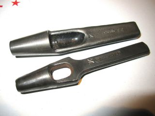 Vintage Good Quality C.  S.  Osborne Leather Hole Cutters No.  14 & 3/8 " Good Cond.