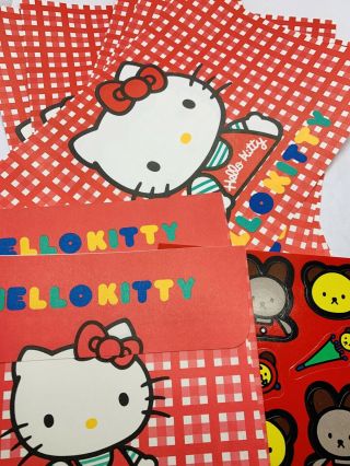 Vintage Hello Kitty Sanrio Stationery 1990 Papers Envelopes Stickers