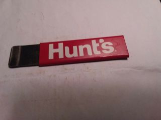 Vintage Pocket Box Cutter Utility Knife.  Awesome " Hunts " Advertising