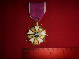 Vintage United States Of America Military Annuit Coeptis Legion Of Merit Medal