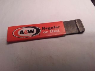 Vintage Pocket Box Cutter Utility Knife.  Awesome " A & W Root Beer " Advertising