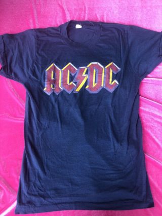 Ac/dc,  Highway To Hell,  Vintage 1979 Tour Shirt Size Small ?