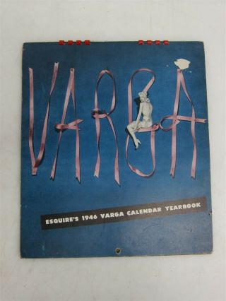 Vintage 1946 Esquire Varga Girls Pin - Up Calendar Retro Style Rockabilly