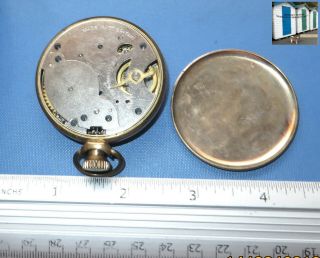 Vintage Smiths Pocket Watch Gold Plated Roman Numerals Not Spares 3