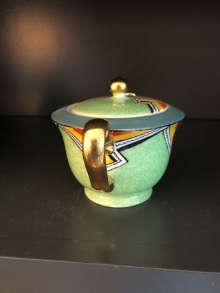 Vintage Meito China Japan Art Deco Luster Ware Cream And Sugar Handpainted 8