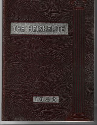 Vintage.  The Heiskelite 1940 Hagerstown Md High School Yearbook - Maryland