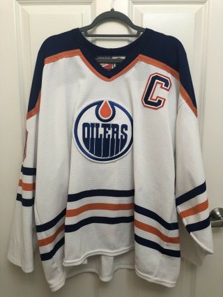 Wayne Gretzky Edmonton Oilers 99 Vintage Nike White/orange Jersey Size Xl