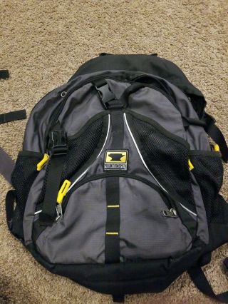 Vintage Mountainsmith Hiking Trail Backpack Daypack Grey Black Guide Camping