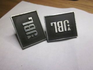 Vintage JBL Speaker Grill Badges Emblems Monikers Metal old 4