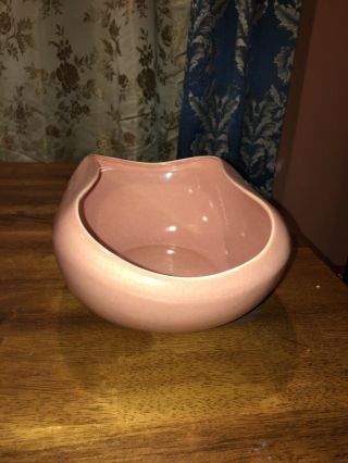 Russel Wright Serving Bowl Coral American Modern Vintage Steubenville Oval 11 " E