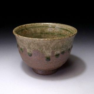 Wr8: Vintage Japanese Pottery Tea Bowl Of Shigaraki Ware