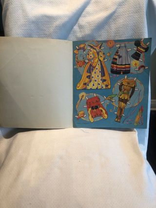 Vintage 1950 Cinderella Paper Dolls Published By Saalfield 1610 UNCUT 4