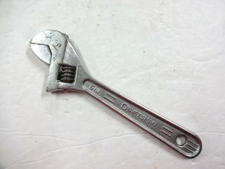 Vintage Craftsman 6 " Adjustable Crescent Style Wrench Very Good