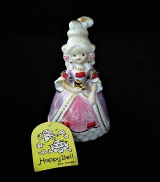 Vintage Seto Ceramic Happy Bell Colonial Lady Souvenir Mammoth Cave 4 1/2 "