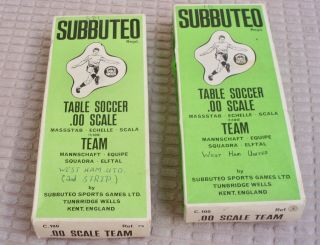 Vintage Subbuteo Teams X 2 Boxed