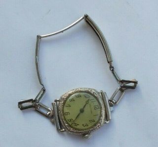 Rare Vintage Antique Waltham Wind Up Watch Wristwatch Gold Filled Early Look Nr