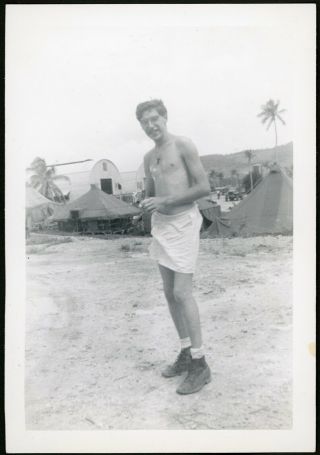 Shirtless Sailor Man In Boxer Underwear Shower Fresh Vintage Photo Gay Int