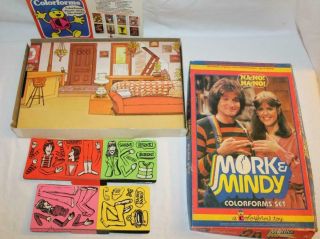 Colorforms Vtg Mork & Mindy Play Set Complete 642