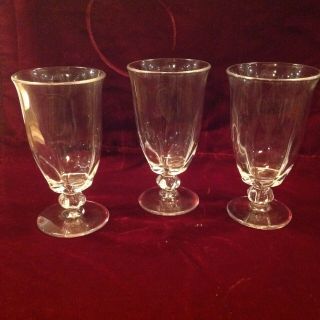 Vintage Duncan Miller Canterbury Crystal Set Of 3 Ice Tea Glasses 1939 - 1955