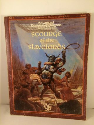 Ad&d Vintage Game Module - Scourge Of The Slavelords A1 - 4 First Print,  Maps Incl