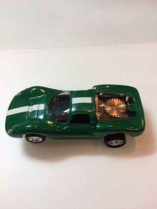 Vintage Aurora/t Jet Dino Ferrari - Green - Custom Wheel - Ho Slot Car