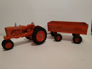 Vintage Ertl Allis Chalmers Toy Tractor And Wagon Set, .