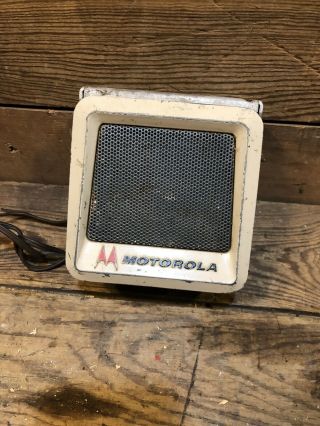 Vintage Motorola Radio Police Car Speaker Tsn6000a1 Aug 15 Cop W/ Bracket
