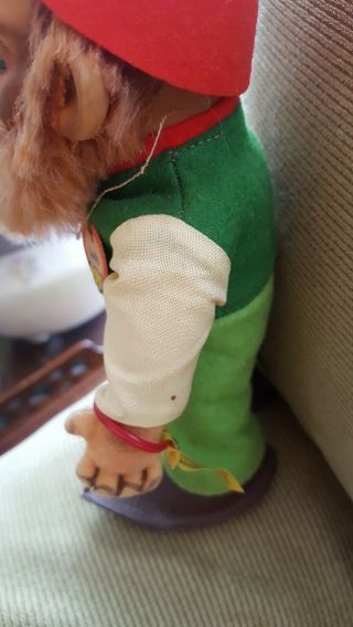 Vintage Steiff LUCKI Gnome Elf Leprechaun withTags 6.  75 