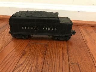 Vintage Post War 1946 - 49 Lionel Trains Early Coal Tender 2466wx
