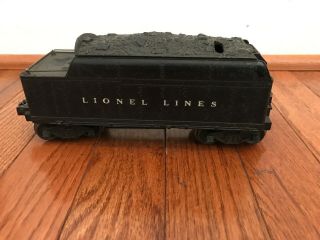 Vintage Post War 1946 - 49 Lionel Trains Early Coal Tender 2466WX 3