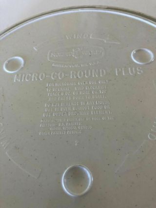 Vintage Nordic Ware Micro - Go - Round Plus 9 1/2 