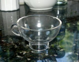 Vintage Thick Clear Glass Canning Funnel W Finger Loop - Stellar