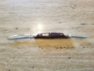 Vintage Buck Usa 375 - 1 1972 - 1986 Companion 2 Blade Sawcut Pocket Knife
