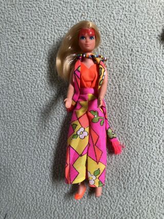 Vintage 1970s Mattel Rock Flower Heather Doll.  Ex