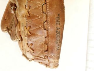 Vintage Early Wilson Baseball Glove A2000 XL Made in Japan Dual Hinge 2
