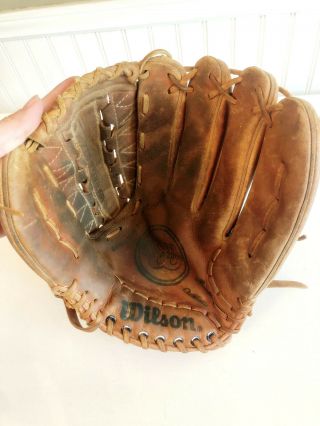 Vintage Early Wilson Baseball Glove A2000 XL Made in Japan Dual Hinge 5