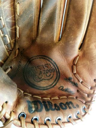 Vintage Early Wilson Baseball Glove A2000 XL Made in Japan Dual Hinge 6