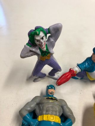 Vintage 1989 DC Applause Batman and Robin Penguin Joker PVC Figures RARE M5 5