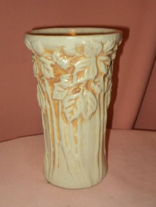 Vintage Peters And Reed Zane Ware Pottery Vase Blackberry Pattern Stoneware