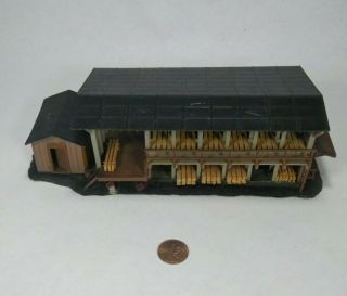 Vintage Ho Scale Train Building Detailed Country Factory Model Sawmill Carpentry