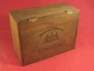 Large Rare Thompson & Co.  Vintage Wood Cigar Box Number 2 Tampa