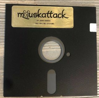 Mouskattack By John Harris 1981 On - line Systems Vintage Video Game Disk 2