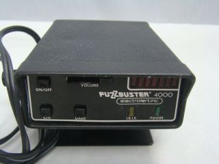 Fuzzbuster 4000 Fuzz Buster Radar Detector Retro Vintage 1986 80 