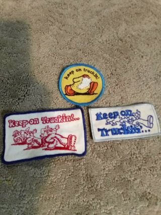 Set_vintage Keep On Truckin.  Patches