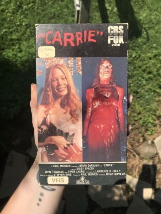 1984 Carrie Vhs Tape Vintage Horror Film